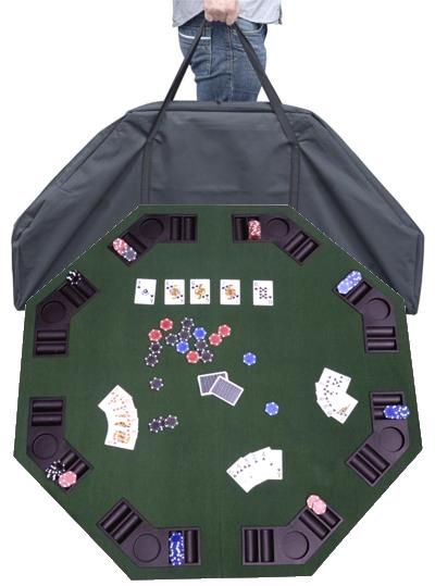 HomCom B8-0001 Deluxe Octagonal Folding Poker Table Top