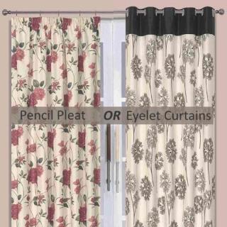 Pencil Pleat or Eyelet Curtains