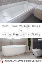 Traditional Straight Baths Vs Modern Freestanding Baths