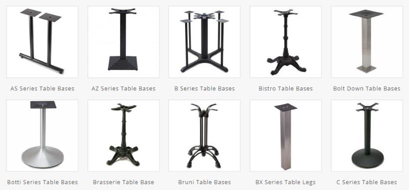 Examples of table bases